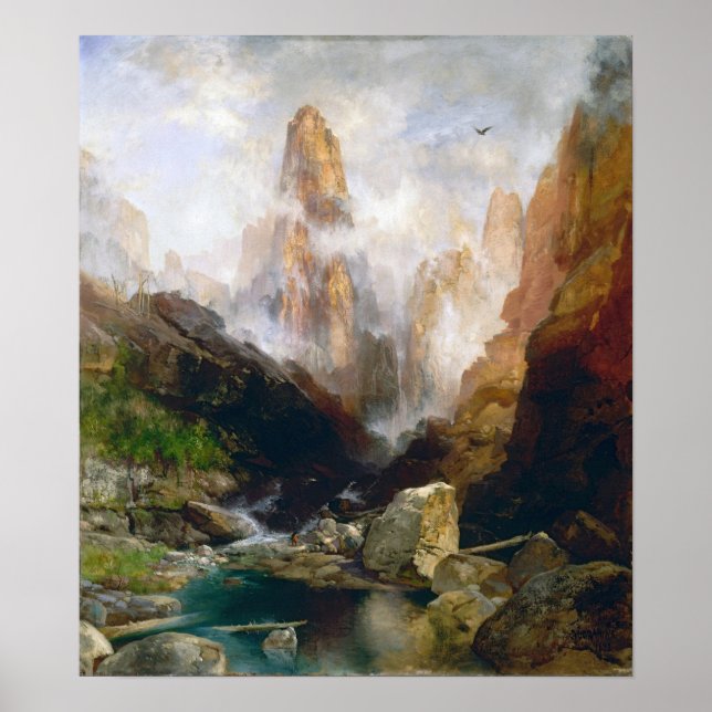 Moran - Mist in Kanab Canyon, Utah Poster (Framsidan)