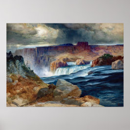 Moran Shoshone Falls Idaho Painting Poster