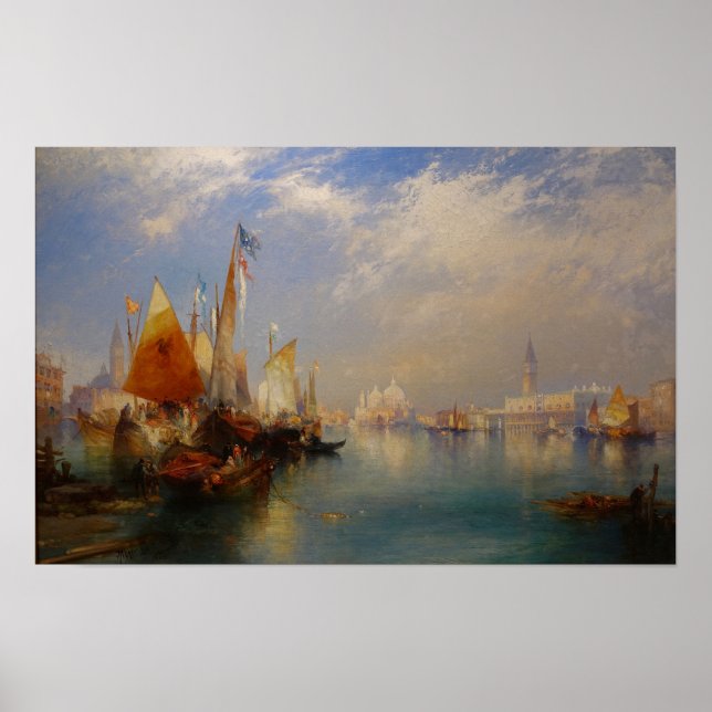 Moran - Stora kanalen Venedig 1899 Poster (Framsidan)