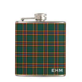 Moran Tartan Monogram Mörk grönt Play Fickplunta