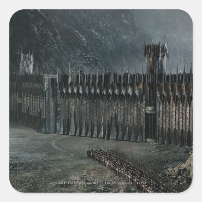 Morannon Fyrkantigt Klistermärke (Framsida)