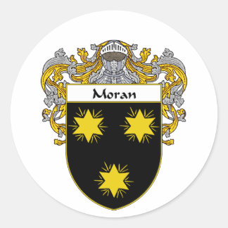 Moranskt Jacka av Arm (Mantled) Runt Klistermärke