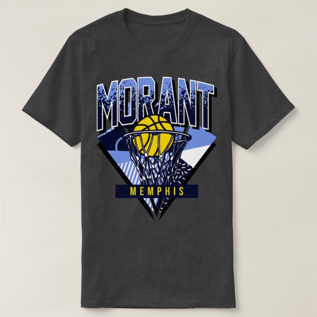 Morant Retro Memphis Basketball Throwback T Shirt (Design framsida)