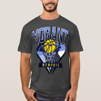Morant Retro Memphis Basketball Throwback T Shirt