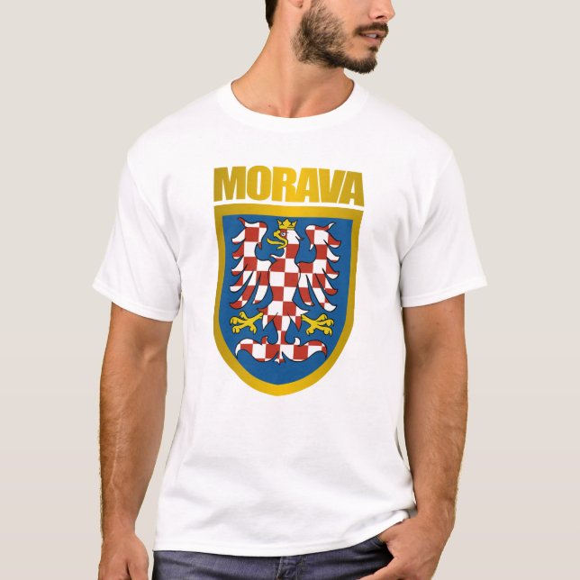 Morava (Moravia) vapensköldskjortor Tee (Framsida)