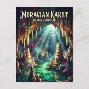 Moraviska karstgrottor Tjeckien Vykort