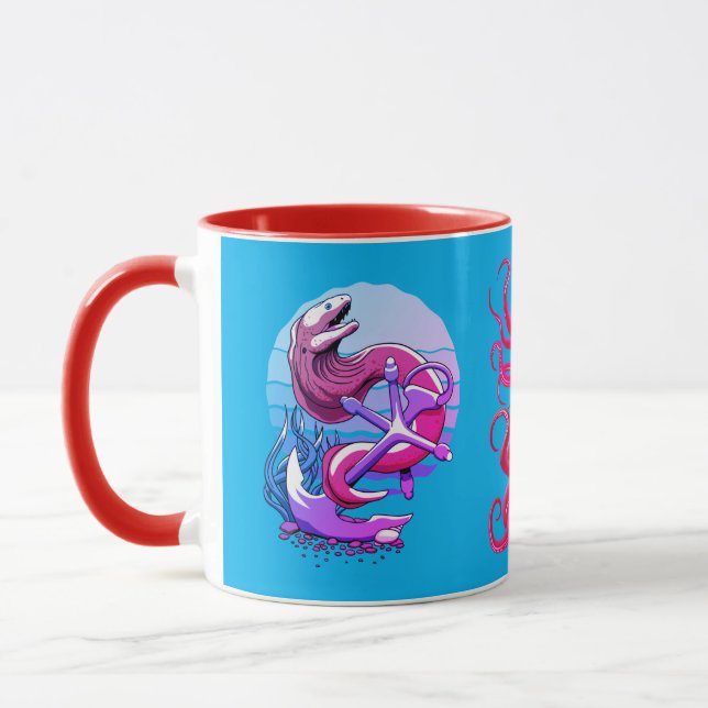 Moray Eel och Anchor och octopus Mugg (Vänster)