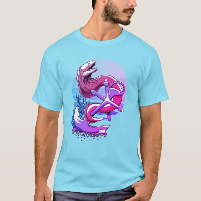 Moray Eel och Anchor T Shirt (Framsida)