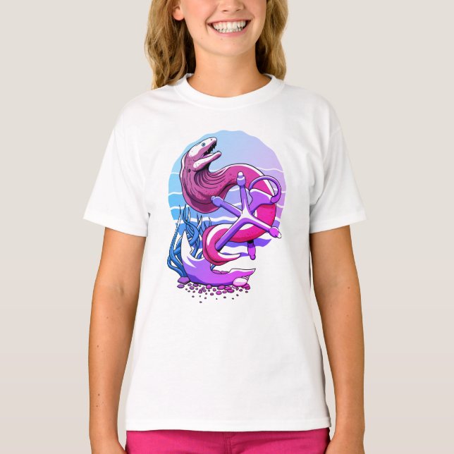 Moray Eel och Anchor T Shirt (Framsida)