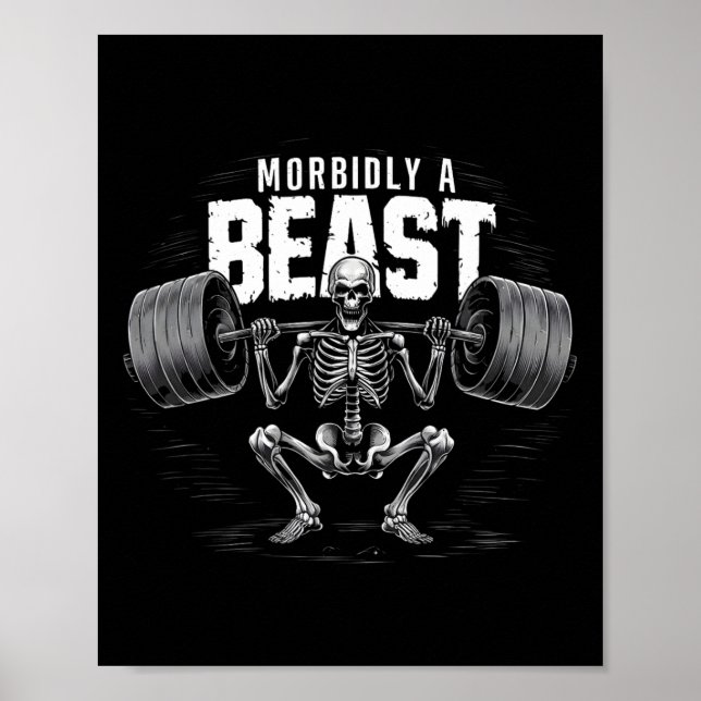 Morbiskt nog en Beast Lustigt Sarkastiskt memorand Poster (Framsidan)