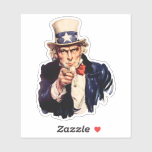 Morbror Sam 1 Sticker Klistermärken