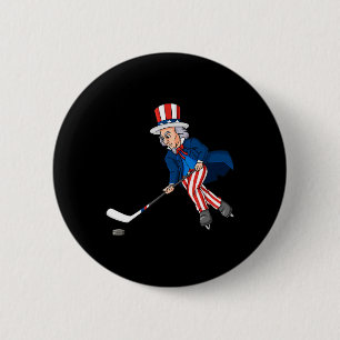 Morbror Sam Hockey 4:e juli Patriotic Boys Kids t. Knapp