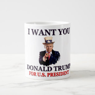 Morbror Sam Trump för president Jumbo Mugg