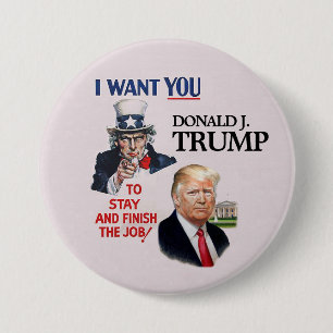 Morbror Sam Wants Donald Trump 2020 Knapp