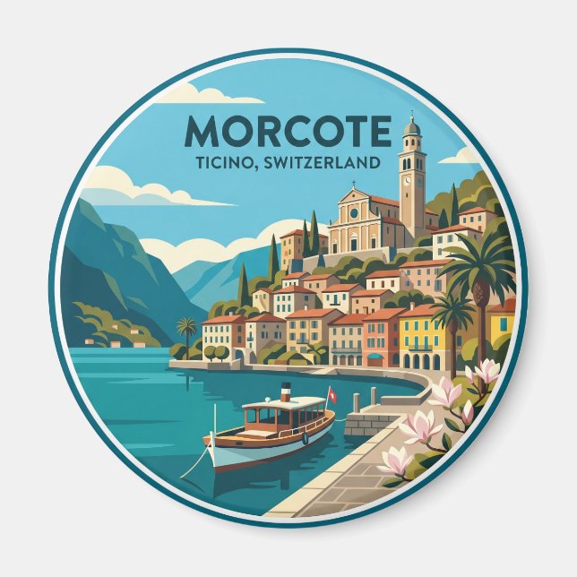 Morcote Schweiz Magnet (Framsidan)