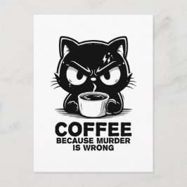 Mord är fel helg vykort