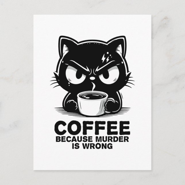 Mord är fel helg vykort (Framsida)