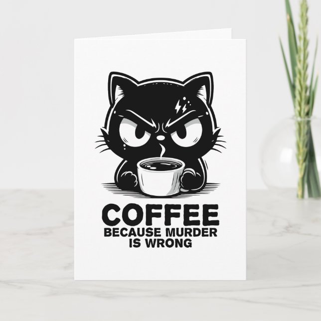 Mord är fel helgkort (Framsida)