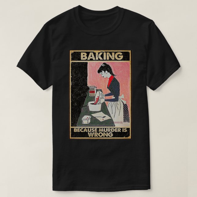 Mord är fel premie t shirt (Design framsida)