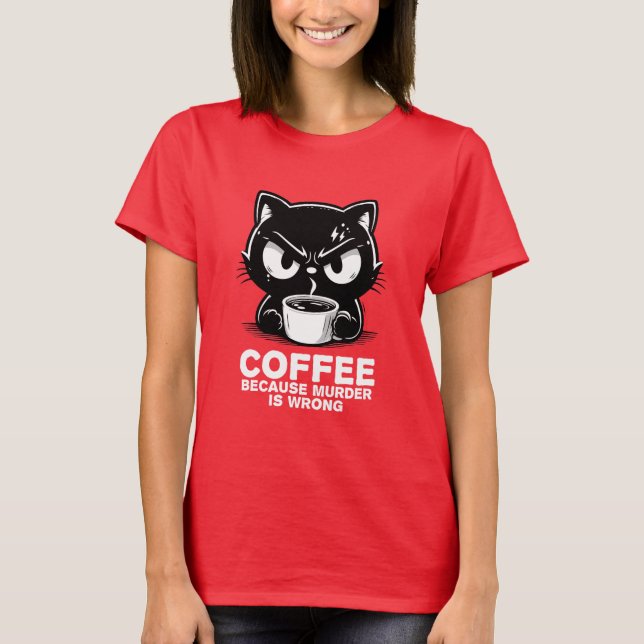 Mord är fel t shirt (Framsida)