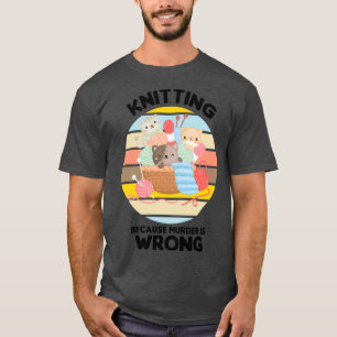 Mord är fel Vintage Katt T Shirt