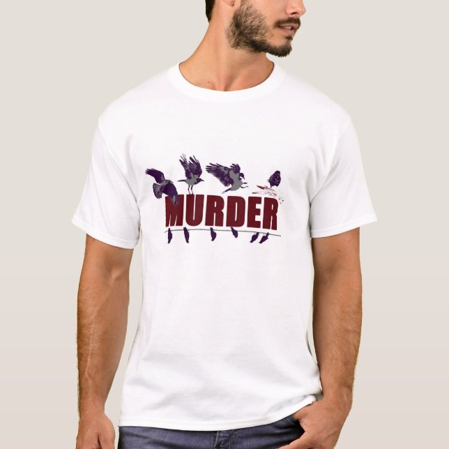 Mord av kråkatshirten tee shirt (Framsida)