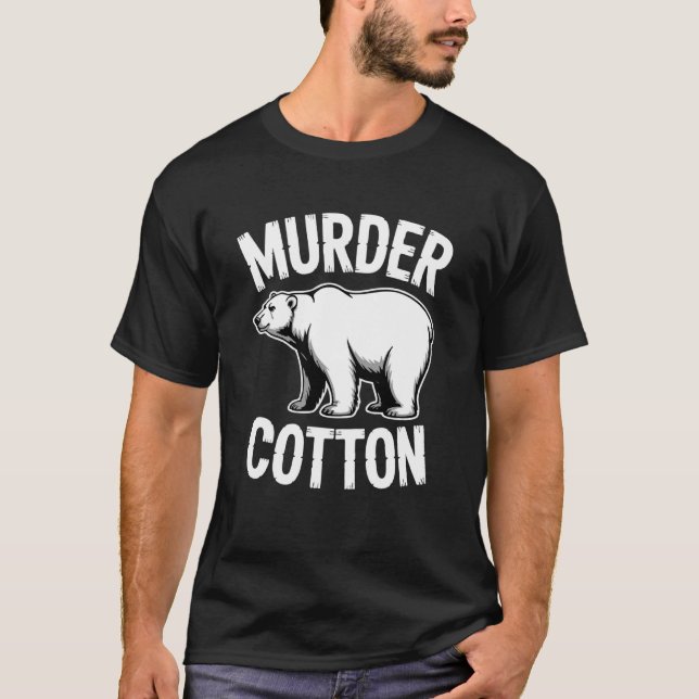 Mord Bomull Isbjörn T Shirt (Framsida)