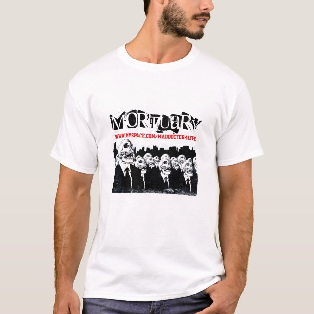 MORD DÖDA, DÖD, MAKABER) T-TRÖJA FÖR BÅRHUS ( T SHIRT (Framsida)