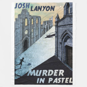 Mord i pastellfärgad ullfilt fleecefilt