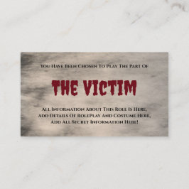 Mord Myasty Party Victim Tilläggskort