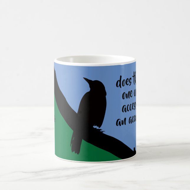 Mord på kråkor kaffemugg (Center)