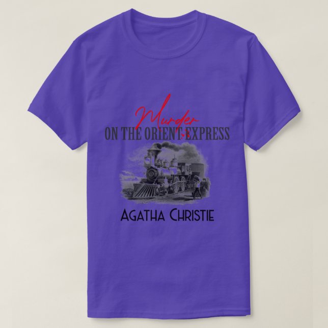Mord på Orient Express Agatha Christie T Shirt (Design framsida)