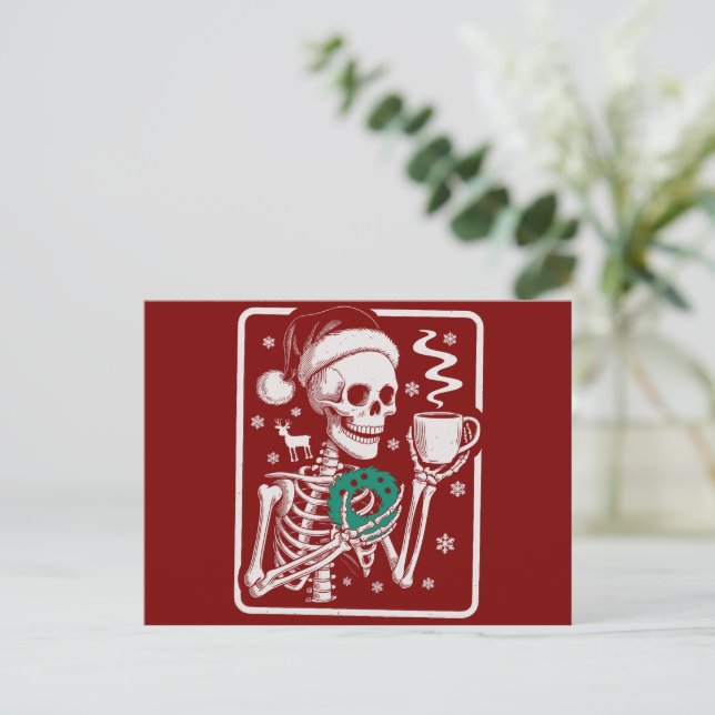 Mord visar Friends Horror, Skeleton-julen Helg Vykort (Stående Fram)