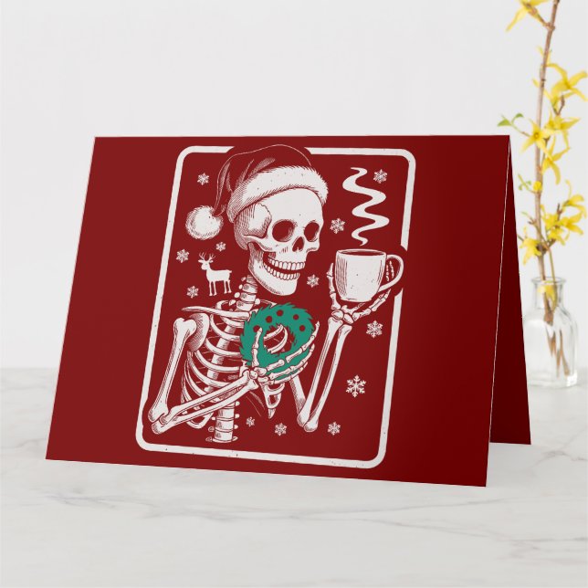 Mord visar Friends Horror, Skeleton-julen Kort (Gul blomma)