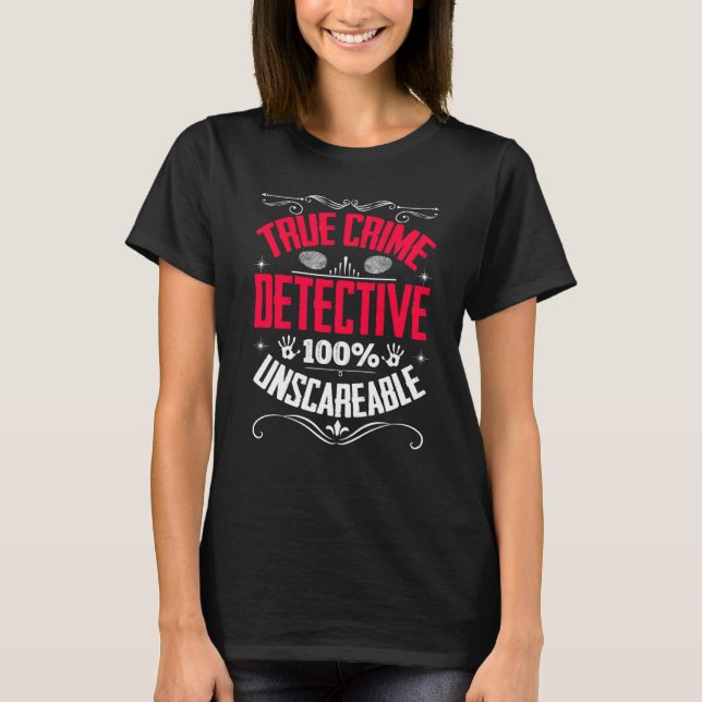 Mord visar sann kriminaldetektiv Couch undersöker T Shirt (Framsida)
