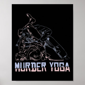Mord Yoga Bjj Grapling Vintage Jujutsu Kampsport Poster