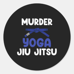 Mord Yoga Jiu Jitsu Karate Boxning Muay Thai Spark Runt Klistermärke