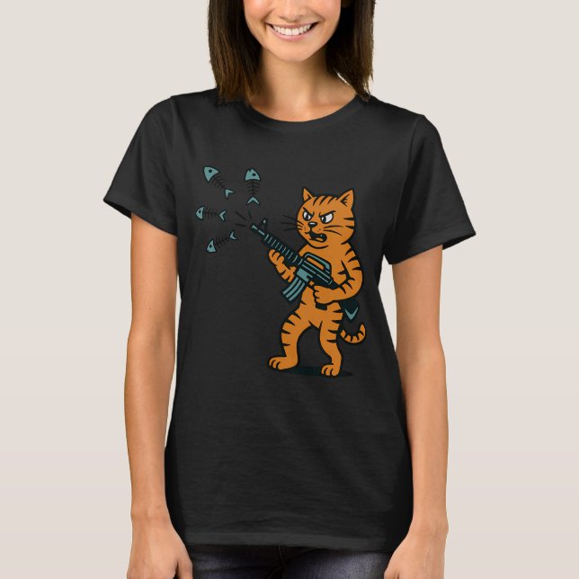 Mördande katt t shirt (Framsida)