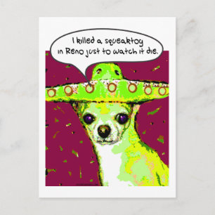 Mördar Chihuahua Vykort