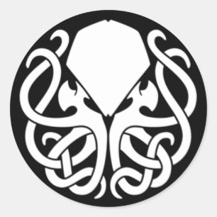 MördareCthulhu klistermärke (SVARTEN) (begränsa
