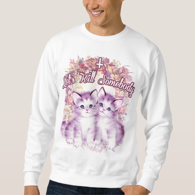 Mördarekattungetröja Sweatshirt (Framsida)