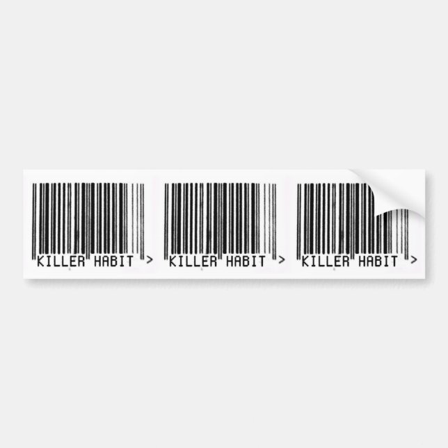 MördarevanaBarcode Bildekal (Framsidan)