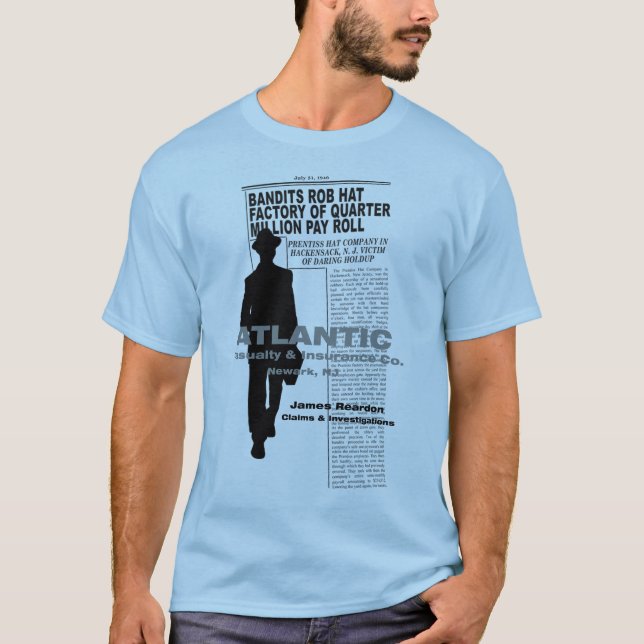 MÖRDARNA (1946) filmar den Noir T-skjortan Tee Shirt (Framsida)