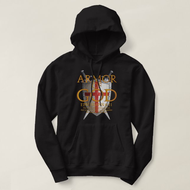 Mordarv från Gud Ephesian Bible Verse Religiösa Ch Hoodie (Design framsida)