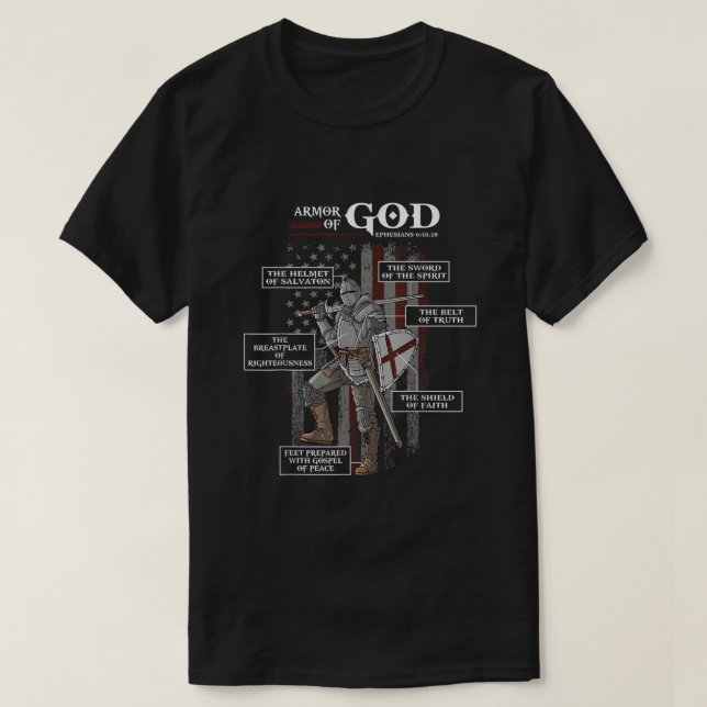 Mordarv från Guds Efesiers Religiösa Bible Verse C T Shirt (Design framsida)