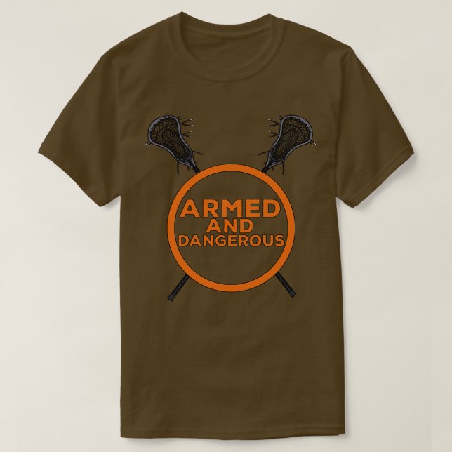 Mordbrand och farlig sjömakro t shirt (Design framsida)