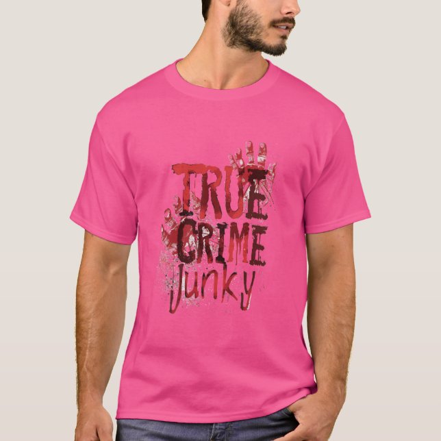 Morddagsmat som spelar ut brottsoffer Dinner T Shirt (Framsida)