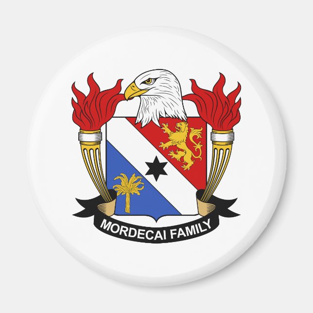 Mordecai Family Crest Magnet (Framsidan)