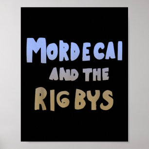 Mordecai och Rigbys Ringer Y2k Retro T-shirt.p Poster
