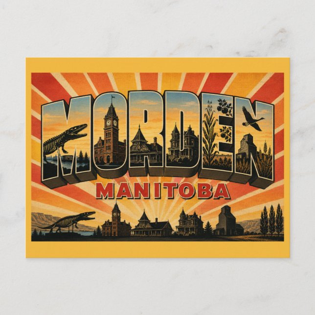 Morden Manitoba Festival City Vykort (Framsida)